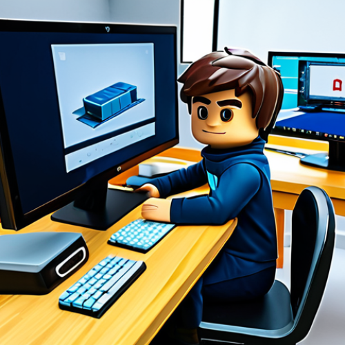 Roblox Speedrunner**

"A young Roblox player, focused and determined, fully clothed in comfortable gaming attire, sitting at a desk with a computer, playing a Roblox obstacle course game, safe for work, appropriate content, modest clothing, family-friendly, perfect anatomy, correct proportions, natural pose, professional illustration, high quality."

**