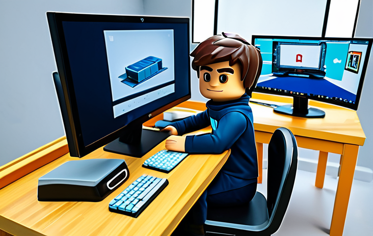 Roblox Speedrunner**

"A young Roblox player, focused and determined, fully clothed in comfortable gaming attire, sitting at a desk with a computer, playing a Roblox obstacle course game, safe for work, appropriate content, modest clothing, family-friendly, perfect anatomy, correct proportions, natural pose, professional illustration, high quality."

**